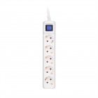 2E Подовжувач мережевий 5хТип F, 3х1.5мм кв, 16A, 10м, білий 2E Подовжувач мережевий 5хТип F, 3х1.5мм кв, 16A, 10м, білий