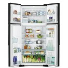 Hitachi Холодильник з верхн. мороз., 184x86х75, холод.відд.-396л, мороз.відд.-144л, 4дв., А+, NF, інв., зона нульова, диспенсер, чорний (скло)