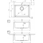 Deante Набір для кухні Olfato стальна мийка ZPO_R10B + зміш. BQO_R72M, брашоване золото