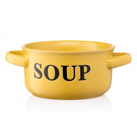 ARDESTO Бульйонниця Alcor, 550 мл, жовта, кераміка