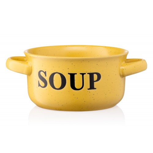 ARDESTO Бульйонниця Alcor, 550 мл, жовта, кераміка