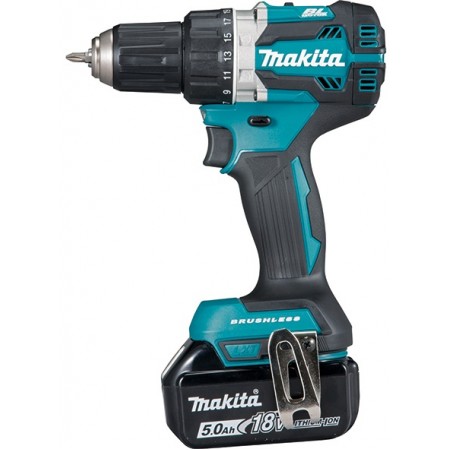 Makita Шуруповерт DDF484RTE, акум, 18В, 5Ah 2шт., 0-500/0-20