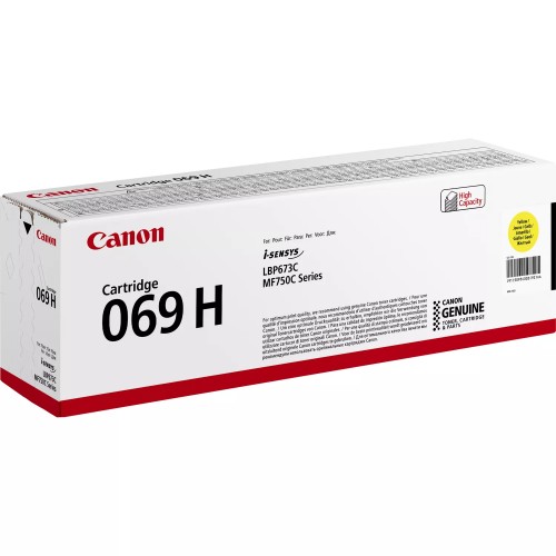 Canon Картридж 069H MF752Cdw/MF754Cdw/LBP673Cdw Yellow (5500 стор.) Canon Картридж 069H MF752Cdw/MF754Cdw/LBP673Cdw Yellow (5500 стор.)