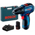Bosch Шурупокрут-дриль акумуляторний GSR 12V-30, 12В 2x2.0 Аг, 30Нм, 20+1, 420/1600об/хв, безщітковий, 0.78кг Bosch Шурупокрут-дриль акумуляторний GSR 12V-30, 12В 2x2.0 Аг, 30Нм, 20+1, 420/1600об/хв, безщітковий, 0.78кг