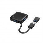 HAMA 4 Ports USB 3.2, USB-C Adapter Black HAMA 4 Ports USB 3.2, USB-C Adapter Black