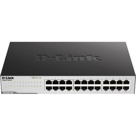 D-Link Комутато GO-SW-24G 24xGE, Desktop, Некерований