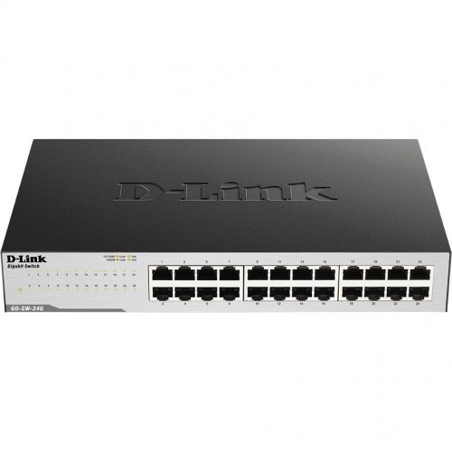 D-Link Комутато GO-SW-24G 24xGE, Desktop, Некерований