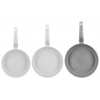 ARDESTO Сковорідка Gemini Gourmet з кришкою 28 см, сірий мармур, алюміній