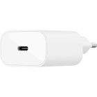 Belkin Зарядний пристрій мережевий 25Вт USB-С PD PPS, кабель USB-С > USB-C, 1м, PVC, білий Belkin Зарядний пристрій мережевий 25Вт USB-С PD PPS, кабель USB-С > USB-C, 1м, PVC, білий