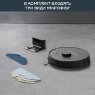 Rowenta Робот-пилосос X-Plorer Serie 75 S, h=9.5см, вологе прибирання, конт пил -0.4л, вода -0.3л, автон. робота до 120хв, НЕРА, управління через смартфон, чорний