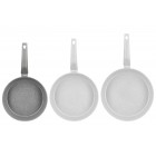 ARDESTO Сковорідка Gemini Gourmet з кришкою 24 см, сірий мармур, алюміній