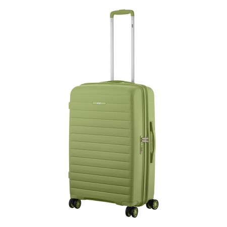 Валіза 2E, Aero, поліпропілен, середня, 63/78 л, TSA, 4 коле