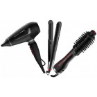 Rowenta Фен x Karl Lagerfeld K/Pro Stylist, 2200Вт, 3 режими, іоніз-я, дифузор, 2 концентратора, хол. обдув, чорний