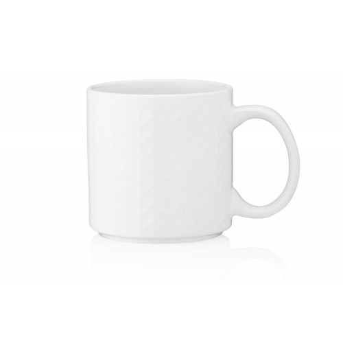 ARDESTO Чашка Francesca, 360 мл, біла, кераміка ARDESTO Чашка Francesca, 360 мл, біла, кераміка