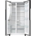 Gorenje Холодильник SBS, 179х70х92см, 2 двері, 376(190)л, А++, NF+, Інв., Зона св-ті, диспенсер, генератор льоду, Зовн. Диспл, нерж