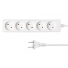 2E Мережевий подовжувач 5XCEE7/17, 2G*1.0мм, 3м, білий