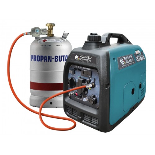 Könner & Söhnen Генератор газо-бензиновий інверторний KS 2100IGS, 230В, 2.0кВт, електростартер, 19кг
