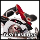 Einhell Пила циркулярна TE-CS 18/165-1 Li - Solo акум., PXC, 18В, 4200 об/хв, диск 165х20 мм, 2.6 кг (без АКБ і ЗП)