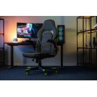 2E Gaming Ігрове крісло HEBI Black/Green
