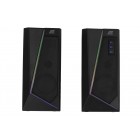 2E Акустична система PCS233 RGB, 2.0, USB, Black