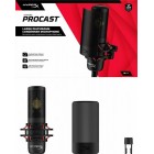 HyperX Мікрофон геймінговий ProCast, Bi, 3-pin XLR, no cable, з поп-фільтром, чорний