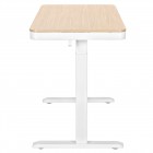 2E Стіл комп'ютерний СЕ218D-MOTORIZED, регулювання висоти, електропривід 220В, (USB-A/USB-C), 72/120х118x60см, бежевий