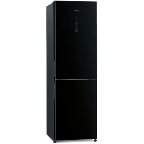 Hitachi Холодильник з нижн. мороз., 190x60х65, холод.відд.-215л, мороз.відд.-115л, 2дв., А++, NF, інв., зона нульова, чорний (скло) Hitachi Холодильник з нижн. мороз., 190x60х65, холод.відд.-215л, мороз.відд.-115л, 2дв., А++, NF, інв., зона нульова, чорний (скло)