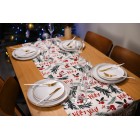 ARDESTO Ранер Happy Holidays 40х140см, 90% поліестер, 10% бавовна, білий гостролист ARDESTO Ранер Happy Holidays 40х140см, 90% поліестер, 10% бавовна, білий гостролист