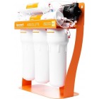 Фільтр зворотного осмосу Ecosoft Absolute з мінералізатором та помпою на станині, мембрана 75gpd DuPont, дренаж 1:1