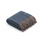 ARDESTO Плед Leonardo Doubleface, 140x200см, 100% вовна, тауп-синій ARDESTO Плед Leonardo Doubleface, 140x200см, 100% вовна, тауп-синій