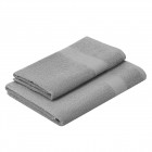 ARDESTO Набір рушників махрових Essence 50х90см, 70х140см, 2шт, 100% бавовна, сірий