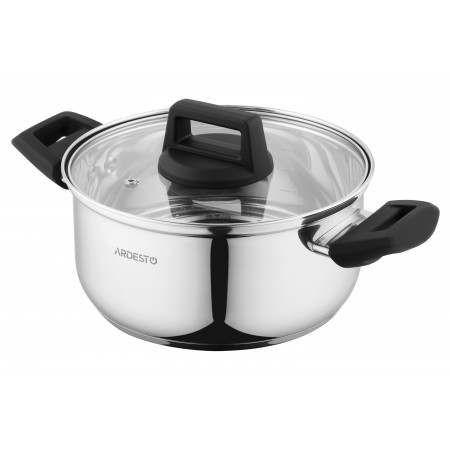 ARDESTO Каструля Gemini, скляна кришка, 2.9 л, нержавіюча ст