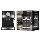 ARDESTO Кавоварка рожкова 1.5л, мелена, ручний капучинатор, чорно-сріблястий ARDESTO Кавоварка рожкова 1.5л, мелена, ручний капучинатор, чорно-сріблястий