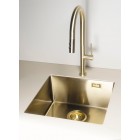 Deante Набір для кухні Olfato стальна мийка ZPO_R10B + зміш. BQO_R72M, брашоване золото