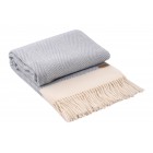 ARDESTO Плед Leonardo Bianco, 140x200см, 100% вовна, блакитний