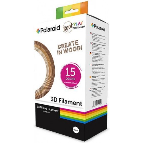 Polaroid Набір нитки 1.75мм WOOD (дерево) для ручки 3D (15*5m) Polaroid Набір нитки 1.75мм WOOD (дерево) для ручки 3D (15*5m)
