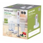 Sencor Блендер заглибний Accu technology, 200Вт, 3в1, чаша-700мл, безпровідний, USB-C, білий