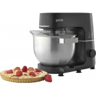 Gorenje Кухонна машина 1000Вт, дисплей, чаша-метал, корпус-метал+пластік, насадок-7, чорний