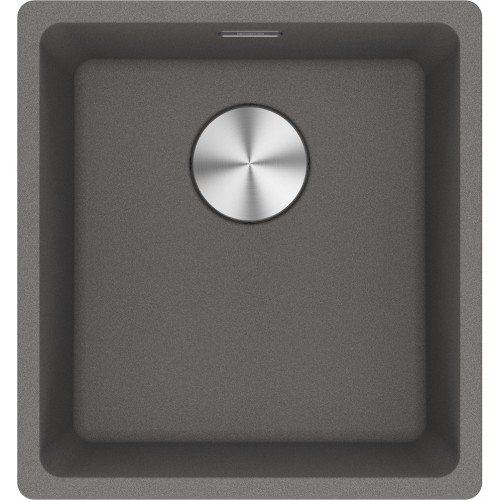 Мийка кухонна Franke Maris, фраграніт, прямокутник, без крила, 553х433х200мм, чаша - 1, монтаж під стільницю, MRG 110-37, сірий камінь
