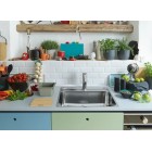 Мийка кухонна Franke Smart, нерж.сталь, прямокутник, без крила, 500х400мм, чаша - 1, монтаж врівень, SRX 210-50 TL, нерж поліров.