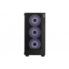 2E Gaming Корпус Virtus G3301 без БЖ 1xUSB3.0, 2xUSB2.0, 3x120мм ARGB, VGA 325мм, LCS ready, HUB, TG Side Panel, ATX, чорний