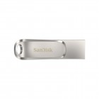 SanDisk Накопичувач 64GB USB 3.1 Type-A + Type-C Dual Drive Luxe Срібний SanDisk Накопичувач 64GB USB 3.1 Type-A + Type-C Dual Drive Luxe Срібний