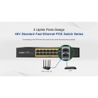 Netis Комутатор P116GH 16xFE PoE+, 2xGE Uplink, 1xGE SFP, некерований