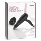 BaByliss Фен, 2000Вт, 2 режими, іонізація, хол. обдув, 2 насадки, чорний BaByliss Фен, 2000Вт, 2 режими, іонізація, хол. обдув, 2 насадки, чорний