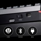 HyperX Клавіатура механічна Alloy Rise 75key, Red, USB-A/WL/BT, EN/UA, RGB, чорний