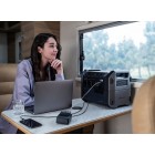 Segway Комплект Портативна електростанція CUBE 1000, 2584 Вт заг (R-Drive 4400 Вт), 1024 Вт/год, IPX3, BT, розширення ємності, швидка зарядка + портативна сонячна панель 100 Вт