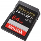 SanDisk Карта пам'яті SD 64GB C10 UHS-I U3 R200/W90MB/s Extreme Pro V30