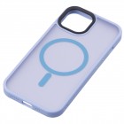 2E Чохол Basic для Apple iPhone 15, Soft Touch MagSafe Cover, Light Blue