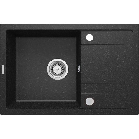 Deante Мийка кухонна Corio, граніт, прямокутник, з крилом, 6