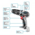 Graphite Шурупокрут-дриль акумуляторний Energy+ 18В безщітковий 58Нм 3 швидкості 0-500·0-1700об·хв 1.21кг без АКБ та ЗП Graphite Шурупокрут-дриль акумуляторний Energy+ 18В безщітковий 58Нм 3 швидкості 0-500·0-1700об·хв 1.21кг без АКБ та ЗП
